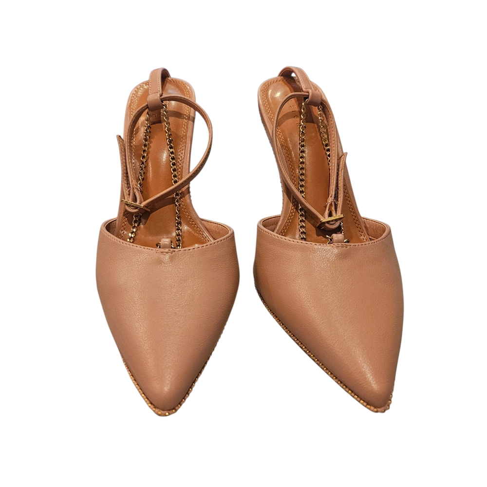 NWT - ASOS - Blush Pink Chain Detail Heels - EU 40 / US 9.5 - Picture 9 of 14